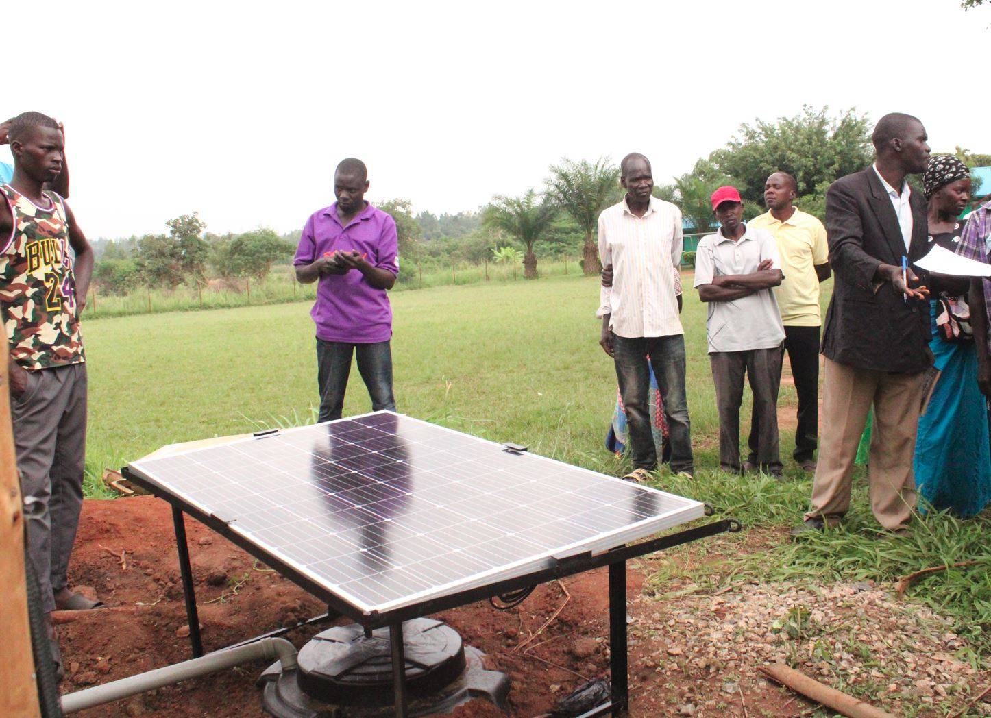 Solar panels at hydroponic facility
